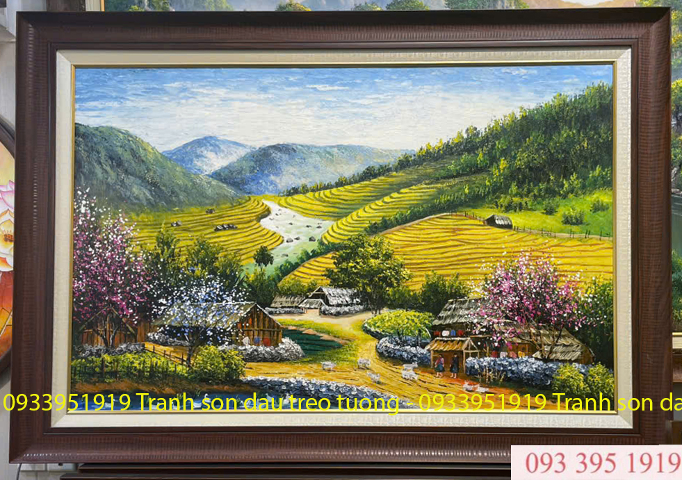 tranh ruong bac thang ve